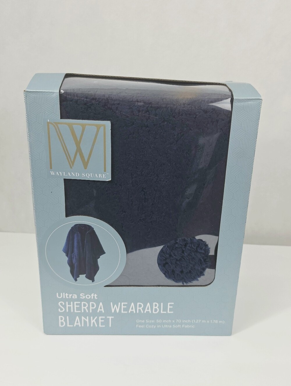 Wayland Square Ultra Soft Sherpa Wearable Blanket